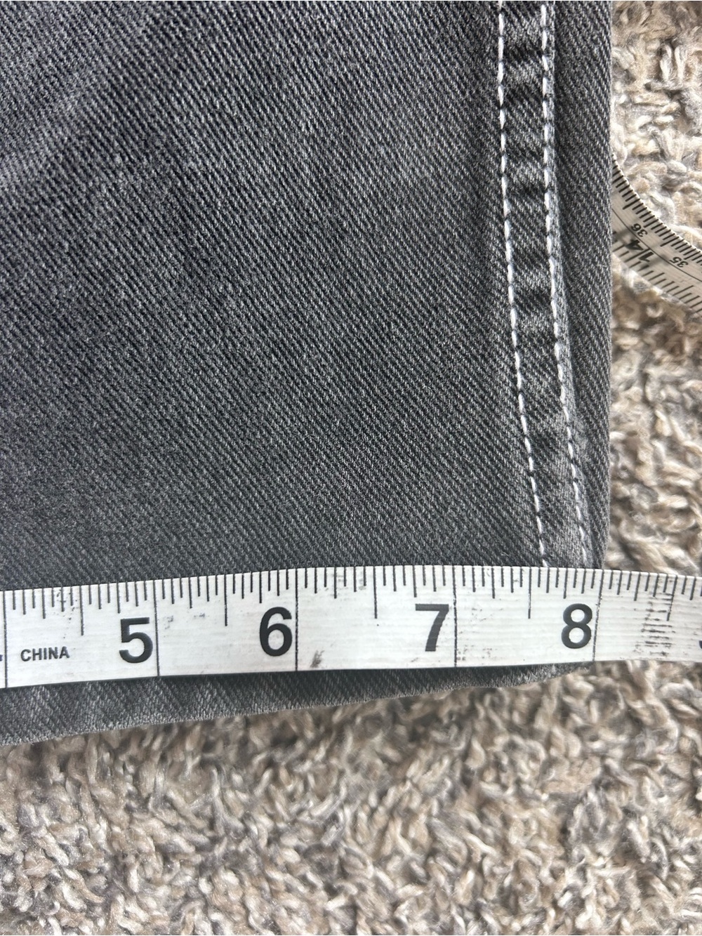 J. Galt Shanghai Faded Black Carpenter Jeans w/white stitching Size Small - Picture 11 of 11